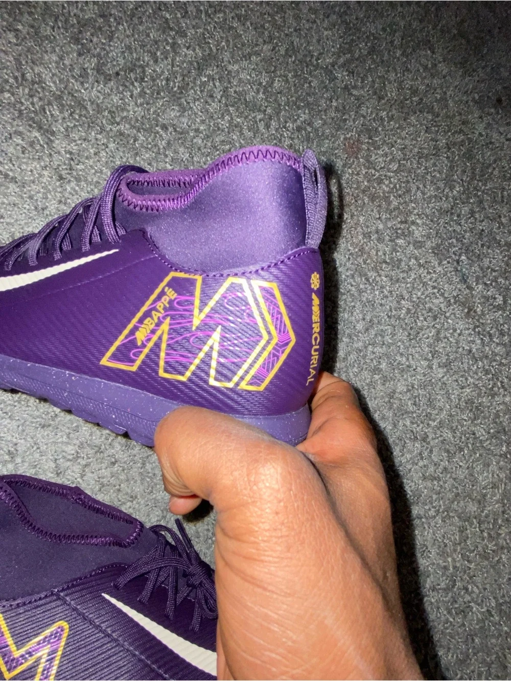 Nike Jr. Mercurial Superfly 9 KM (Kylian Mbappé) Turf cleats